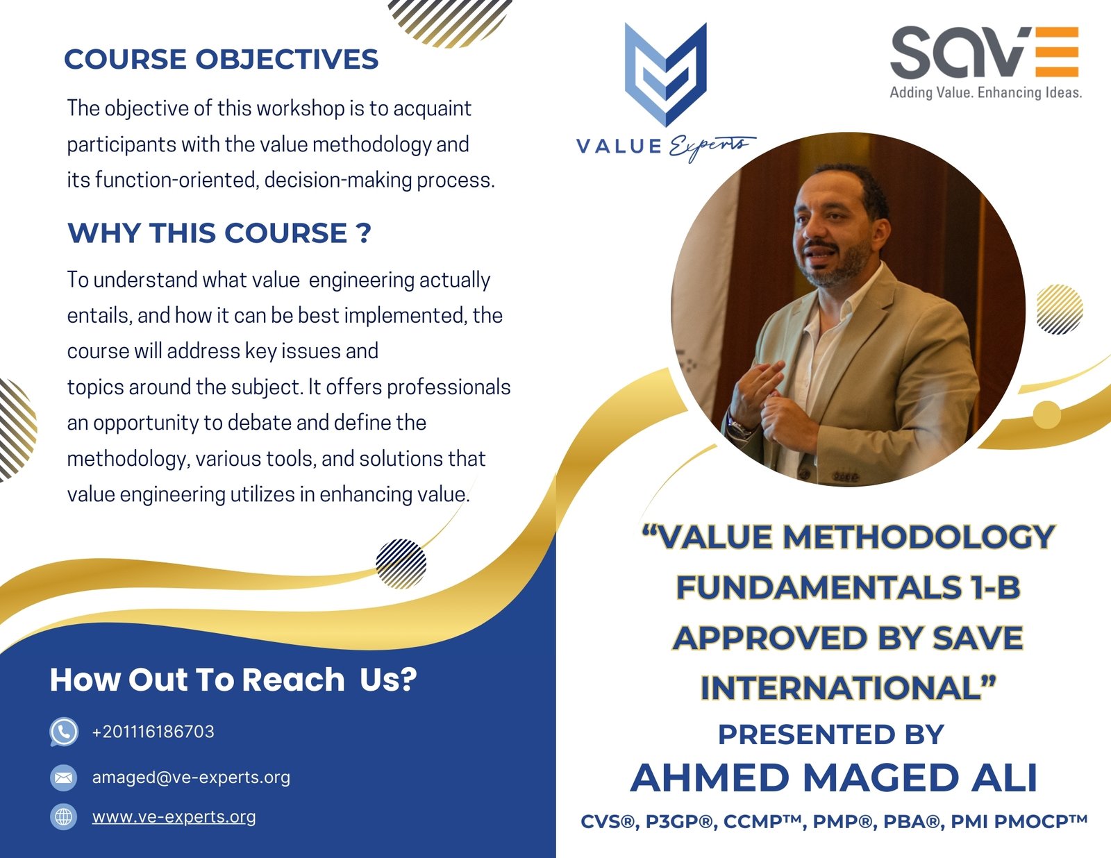 Advance Your Expertise in Value Methodology – VMF1-B